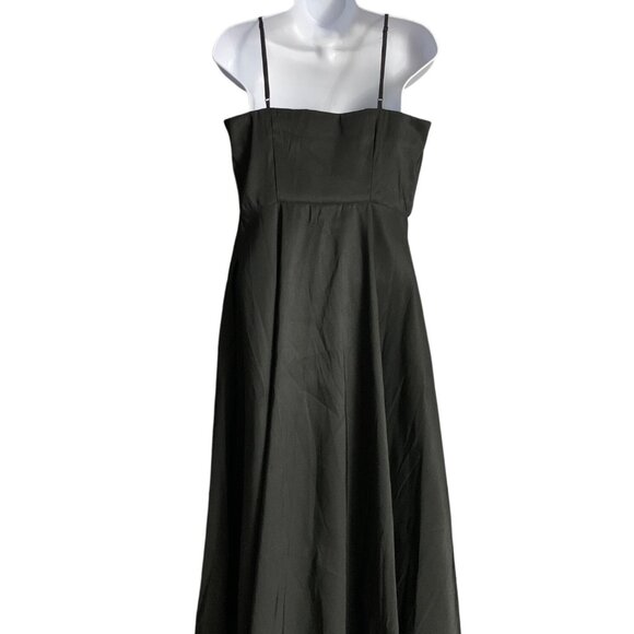 A New Day Womens Black Maxi Cocktail Dress w/ Bow Accent & Side Pockets Size 6 - Picture 7 of 12